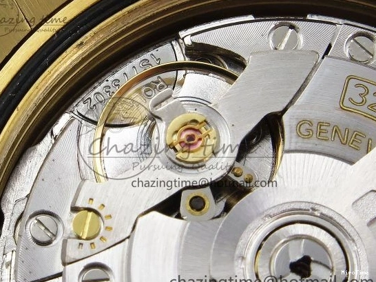 MiroTime 0408 Day Date 40 YG JDF Gain Weight 904L Steel White Roman Dial on President Bracelet VR3255 V Functional 1369